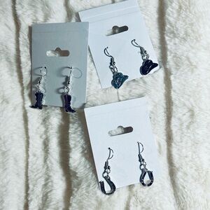 New! 3x Western Dangle Earrings